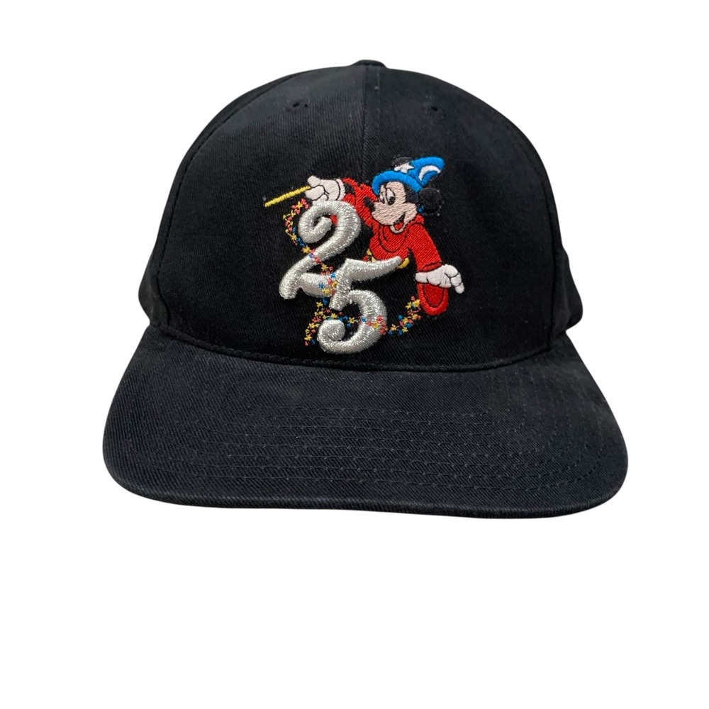 Vintage 1996 Walt Disney World‎ 25th Anniversary Sorcerer Mickey Snapback Hat
